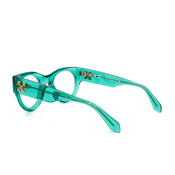 NEW! OFF-WHITE STYLE-13 OERJ013 CRYSTAL LIGHT GREEN AUTHENTIC EYEGLASSES… - Picture 5 of 11